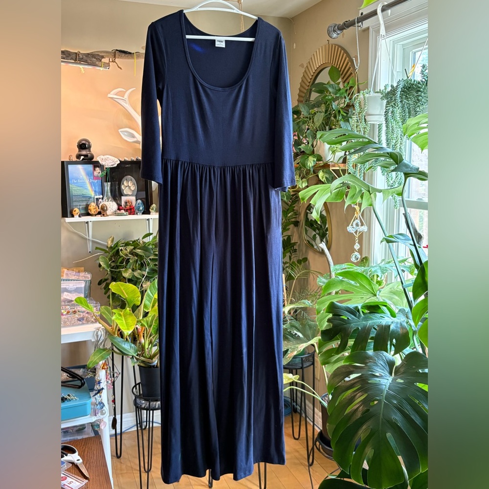 Smash + Tess Midnight Blue Long Sleeve romper wide leg